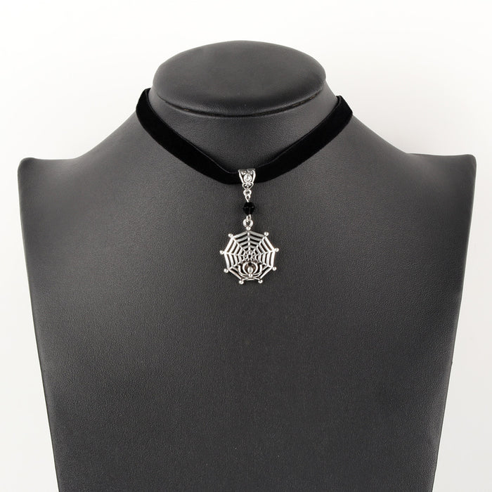 Wholesale Punk Velvet Retro Spider Collar Necklace Jewelry Gift