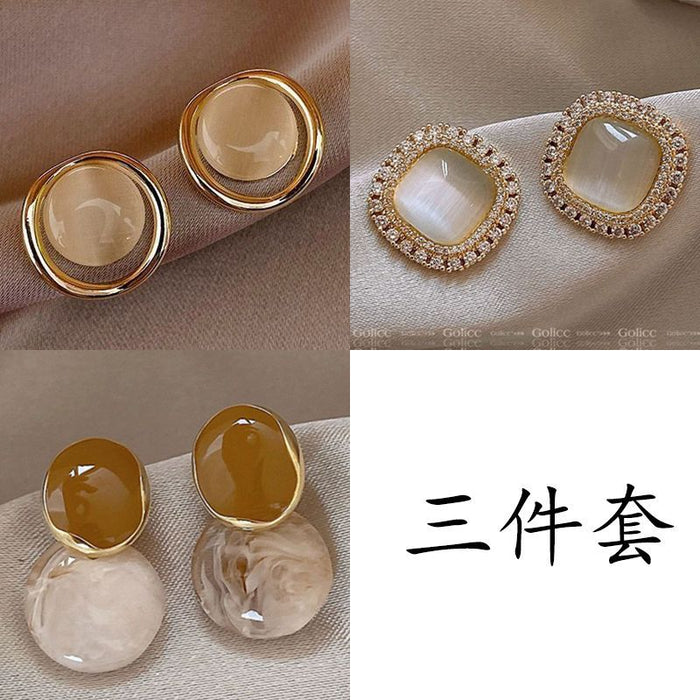 Wholesale Retro Cat' s Eye  Hoop Earrings