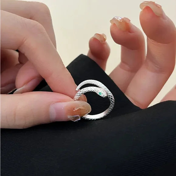 Wholesale Serpentine ring for women, light luxury, niche, index finger ring, high-end ring
