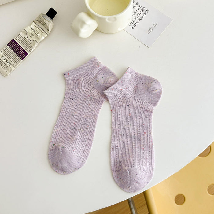 Wholesale Socks, sweat absorbing mesh, thin boat socks, boneless dot yarn, invisible socks, cotton