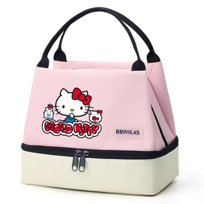 Wholesale Contrasting Color Printed Double-Layer Insulated Bag Ice Bag Outing Lunch Bag