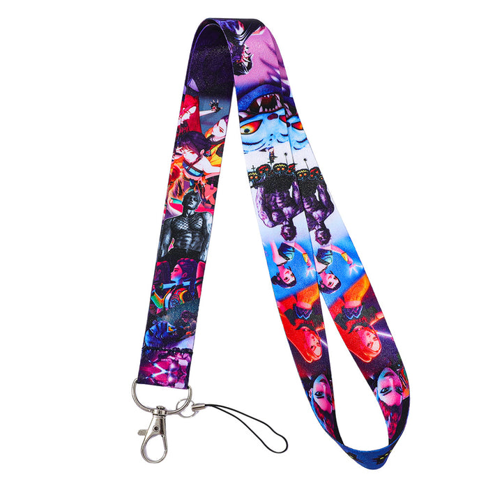 Wholesale Cartoon mobile phone lanyard keychain