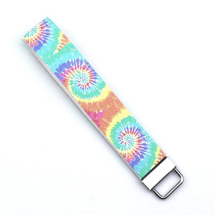 Wholesale Keychains PU Leather Extended Wrist Color Strips JDC-KC-ChaoH087