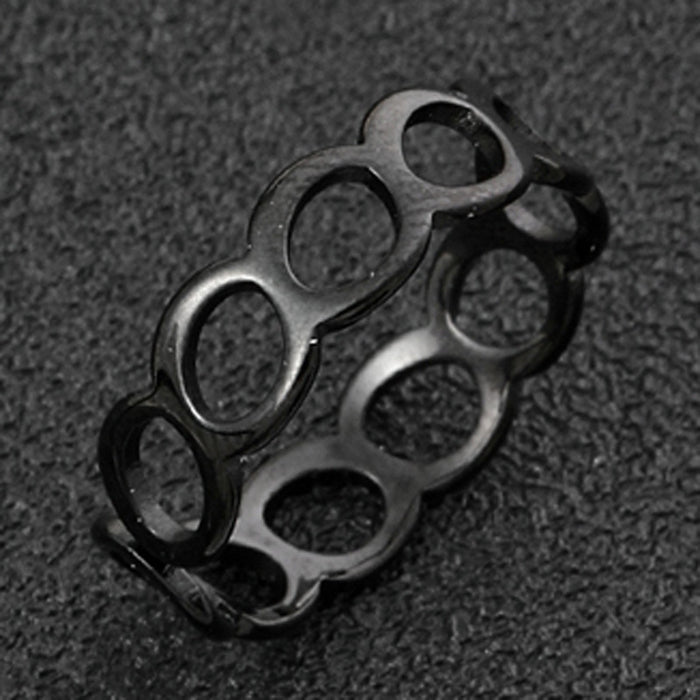 Wholesale Titanium steel ring three piece set jewelry with non fading design, niche opening adjustable