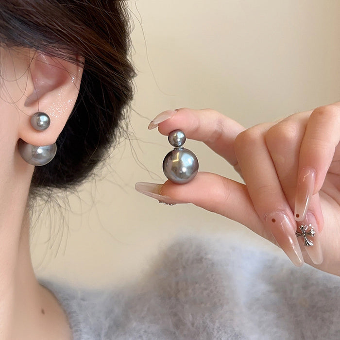 Wholesale Pearl and Cat' s Eye Stud Earrings