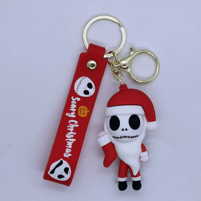 Wholesale Cartoon Christmas Horror Night Doll Keychain Pendant Bag Car Key Chain Accessories Gift