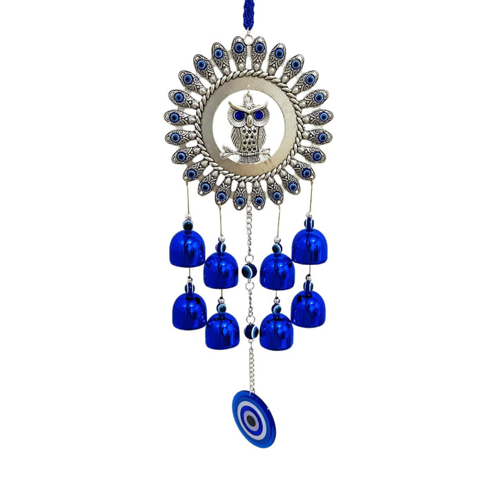 Wholesale Devil Eye Wind Chimes Blue Eye Bell Tassel Pendant