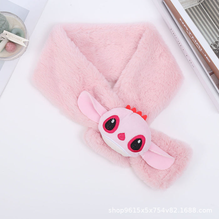 Wholesale Cute plush and thick cartoon ear warmer f