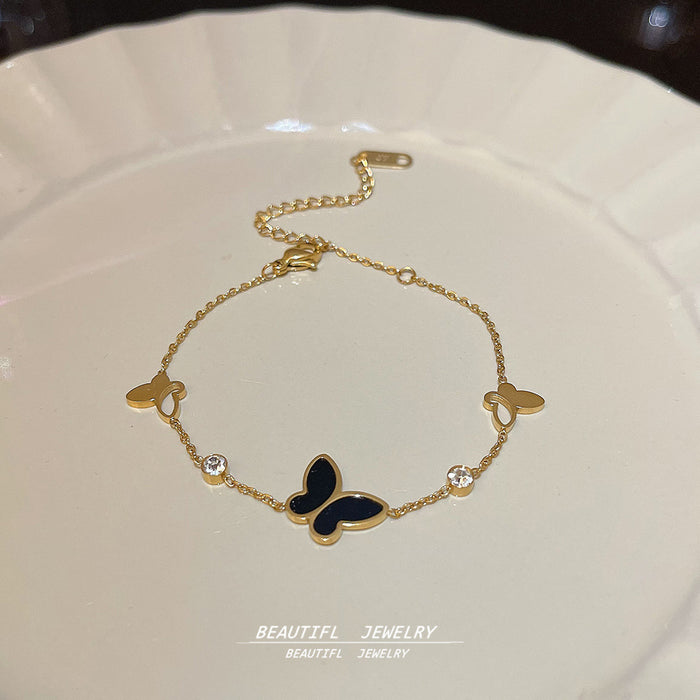 Wholesale stainless steel bracelet double-layer folded to wear