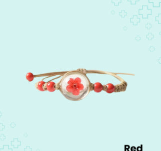 Wholesale Handmade Dried Flower Bracelet