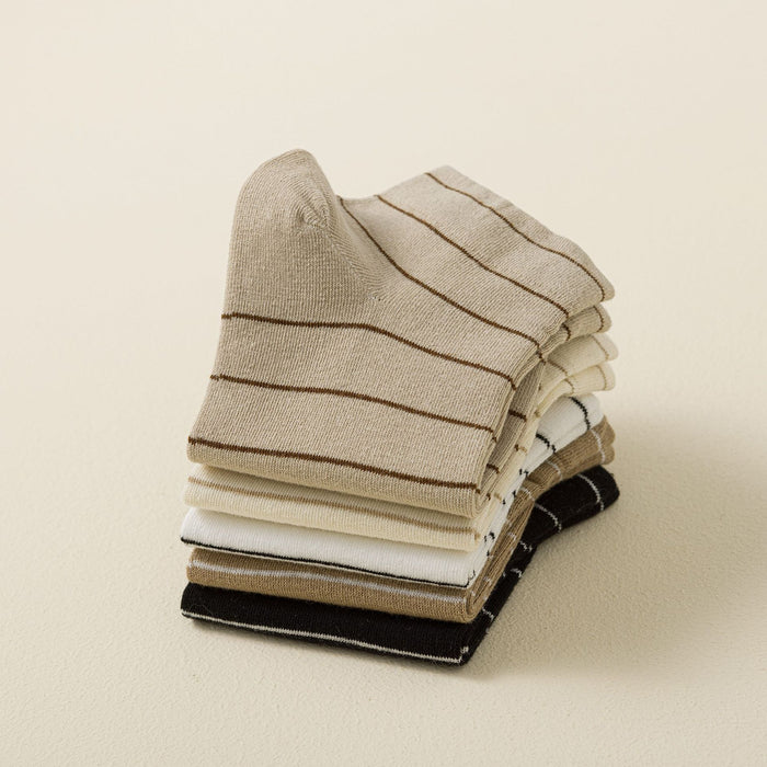 Wholesale Socks simple striped breathable cotton short socks