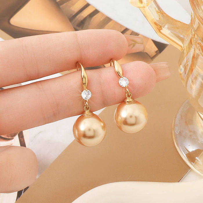 Wholesale Earrings, pearl earrings, high-end, light luxury design, new earrings, retro earrings, niche, high-end, simple
