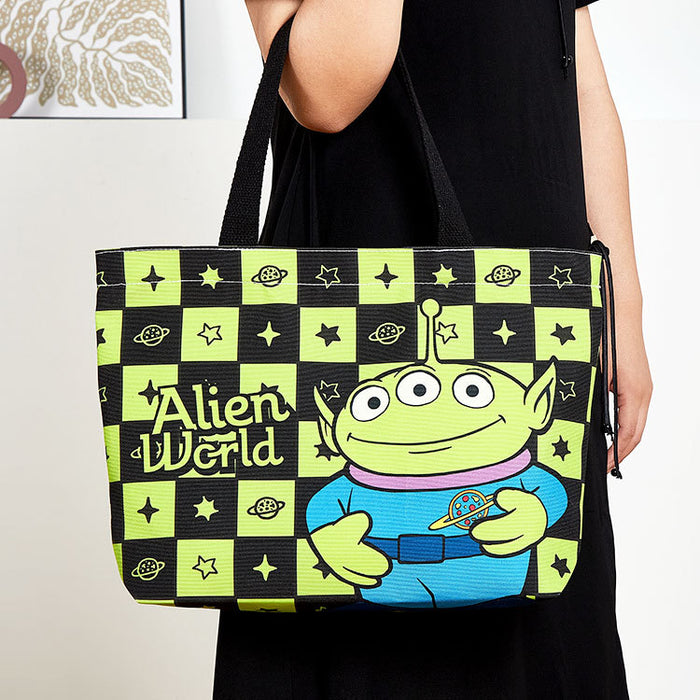 Wholesale Cartoon Canvas Bag Large Capacity Zippered Canvas Tote Bag Bear Cute Student Shoulder Bag
