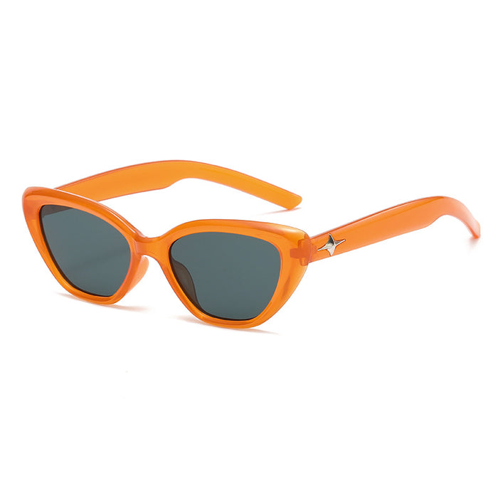 Wholesale Cat-eye small face sunglasses for women black small frame sunglasses sun protection style photo shoot