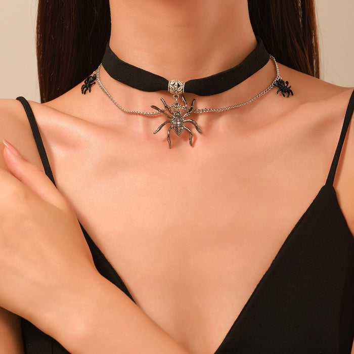 Wholesale Halloween Bead Necklace Fashion Versatile Ghost Pumpkin Bead Necklace