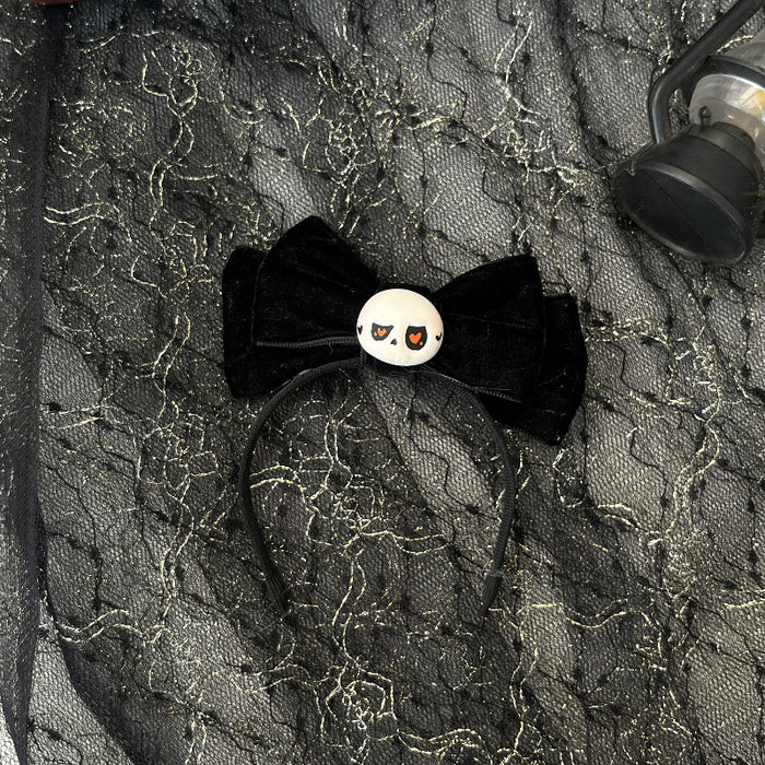 Wholesale Headband Vinyl Glue Doll Clothes Velvet Bow Hand-Painted Accessories