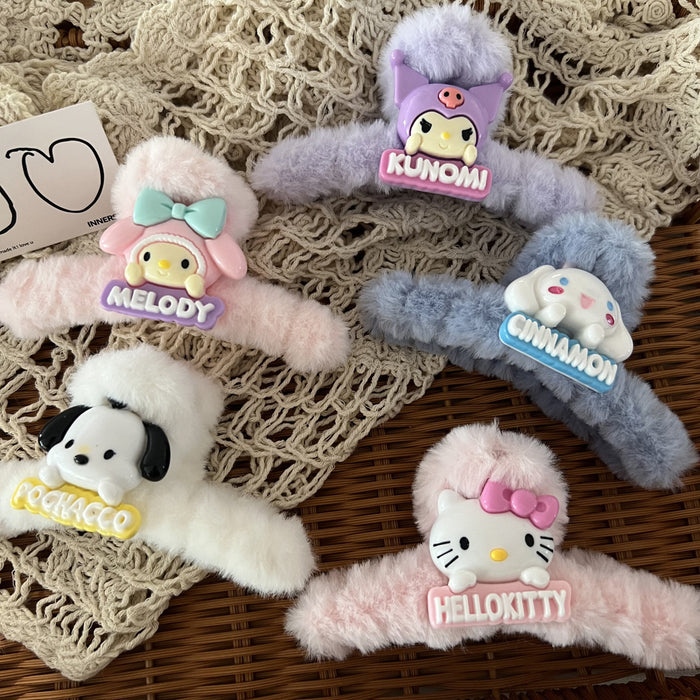 Wholesale Cartoon Cute Plush Hair Clips JDC-HC-Wangl003