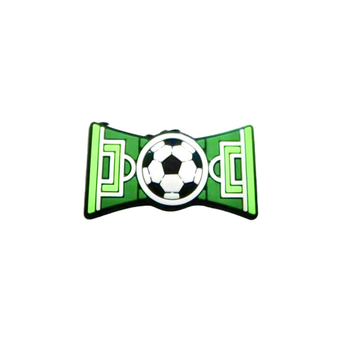 Wholesale Football themed cartoon hole shoes, flower shoe buckles, DIY detachable shoe decoration accessories wholesale PVC soft rubber