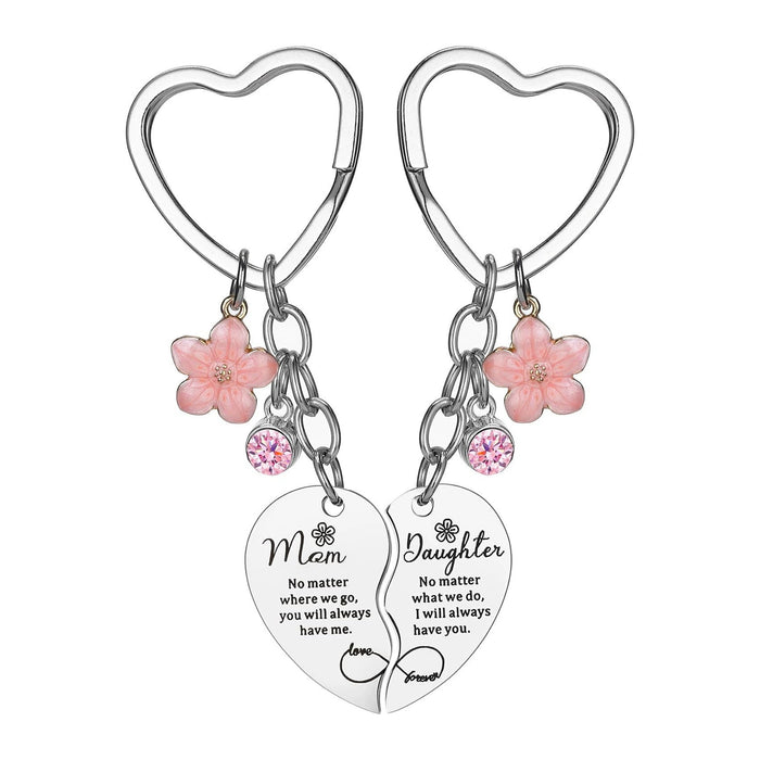 Wholesale Stainless steel keychain heart-shaped pendant gift