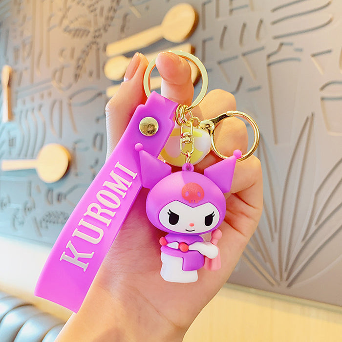 Wholesale Cute 3D Doll Silicone Keychain JDC-KC-MingT143