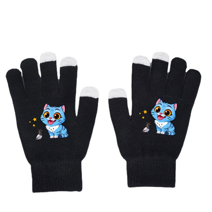 Wholesale KPOP Student gloves warm touchscreen gloves