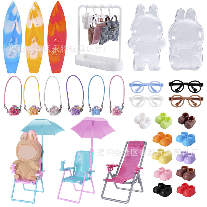 Wholesale Doll clothes Shoes Bags Glasses Pendants Camera Beach Seat Surfing