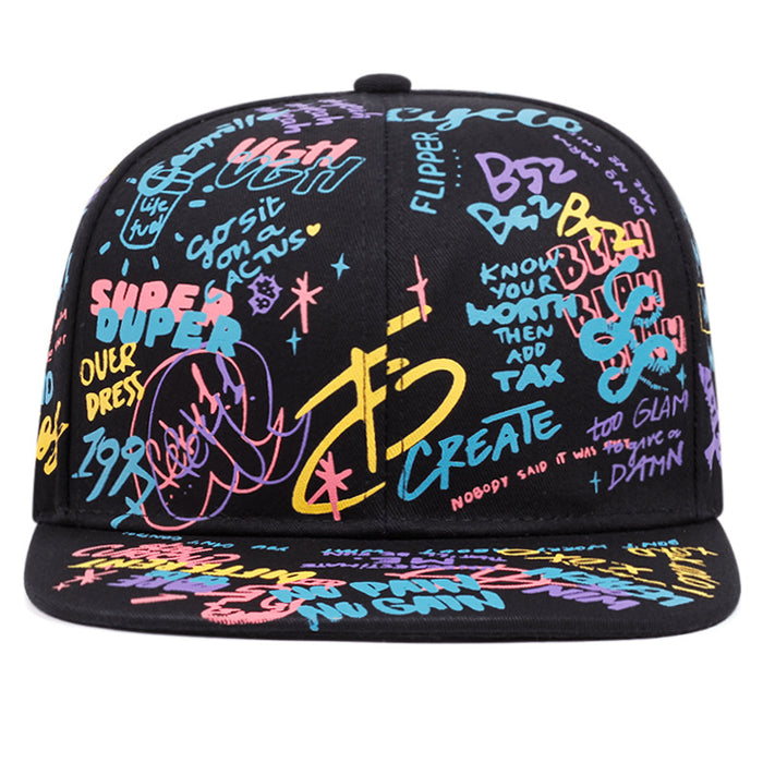Wholesale Colorful Graffiti Hip-Hop Baseball Cap