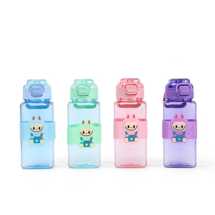 Wholesale Large Capacity Silicone Square Cup Cartoon Tumblers