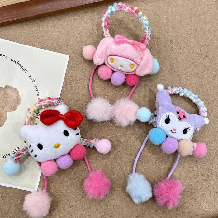 Wholesale High-value Wool Children' s Rubber Tendons Hair Scrunchies