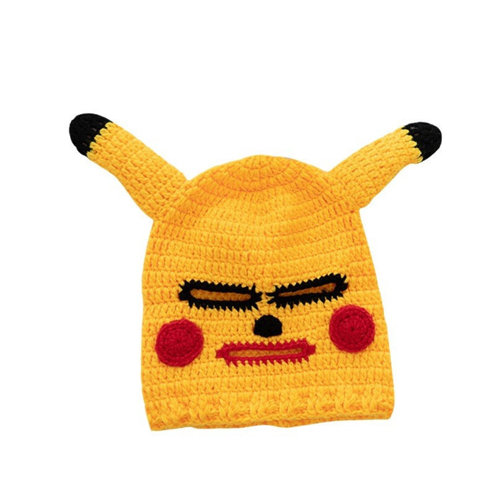 Wholesale Funny Pickup Headgear Cute Cartoon Knitted Hat Men's and Women's Edition Handmade