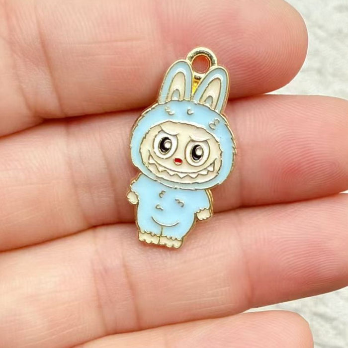 Wholesale 10pcs Anime Alloy Oil Drip DIY Earrings,  Bracelet,  Keychain,  Pendant