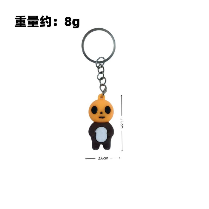 Wholesale  Funny Rubber Keychain Car Key Accessory Decorative Gift MOQ≥5