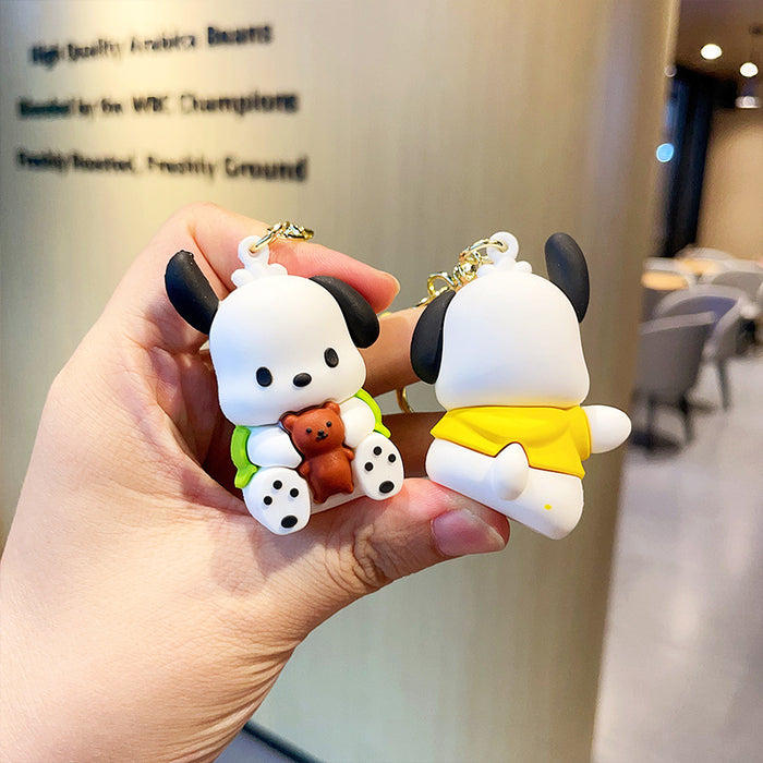 Wholesale PVC Cartoon Silicone Doll Keychain JDC-KC-MLZ001