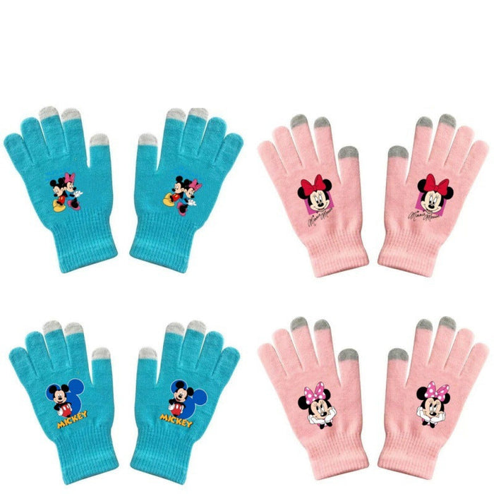 Wholesale Warm and versatile printed knitted gloves