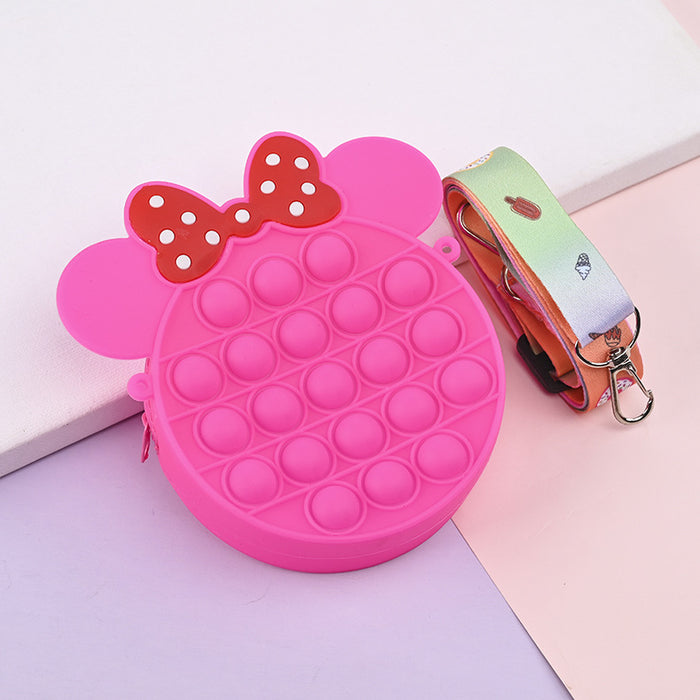 Wholesale Silicone Children' s Crossbody Storage Bag