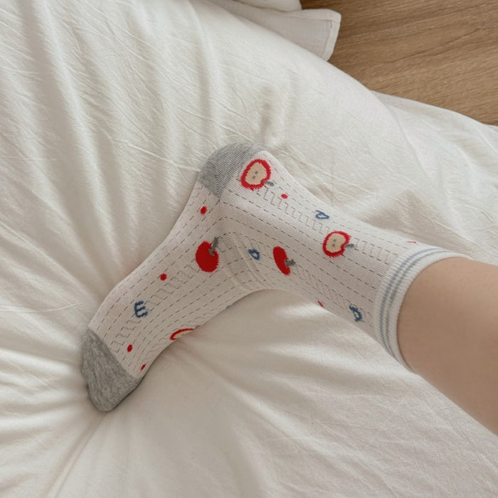 Wholesale Cute cartoon socks with mesh, breathable, sweat absorbing, boneless cotton socks