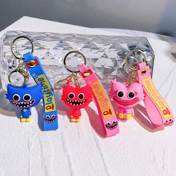 Wholesale Keychain Doll Silicone Pendant PVC Car Couple