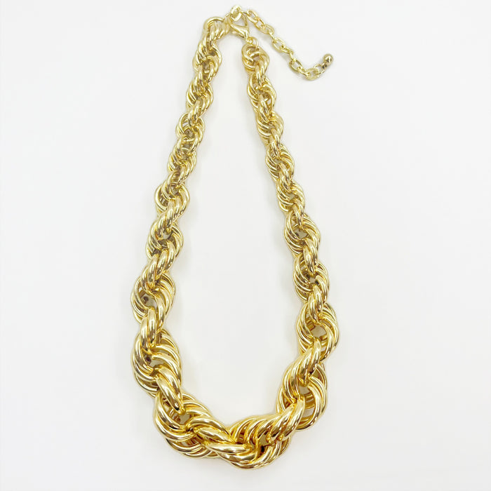 Wholesale personality exaggerated twist thick chain geometric necklace women's jewelry