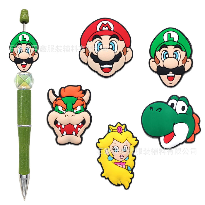 Wholesale Pen Beads PVC Double-sided Beads Ballpoint Pen Beads