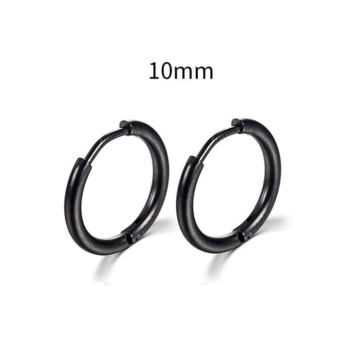 Wholesale Hot Selling Stainless Steel Earrings New Round Earrings for Men European and American Body Piercing Accessories JDC-ES-YaChen010