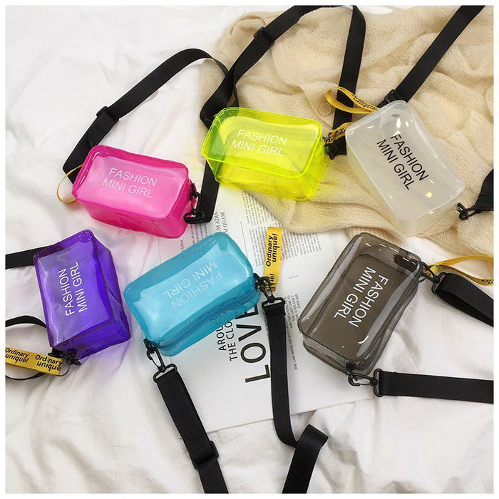 Wholesale New Small Bag Transparent Handheld Shoulder Cross Shoulder Chain Bag