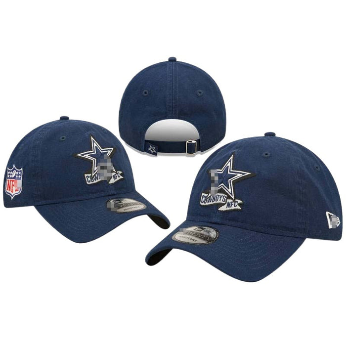 Wholesale Football Caps Embroidered Peaked Caps Outdoor Sun Protection Caps American Hip-Hop Flat-Brimmed Hats