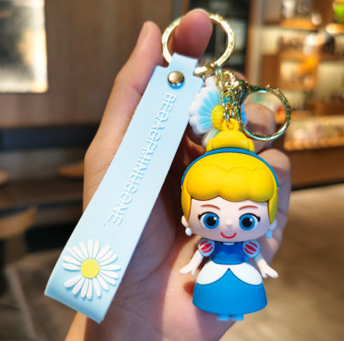 Wholesale Rubber Cartoon Doll Three-dimensional Keychain JDC-KC-Tingm114