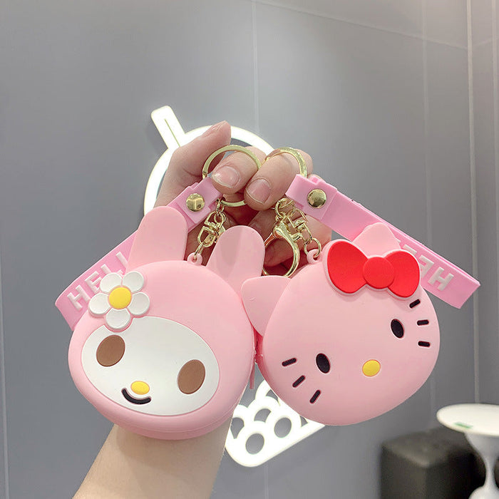 Wholesale Cartoon Silicone Coin Purse Keychain (M) JDC-KC-JCai010