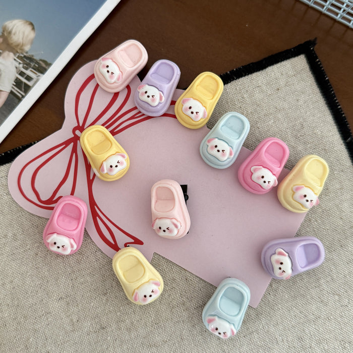 Wholesale Cute Cartoon Mini Slippers Funny Hair Clips