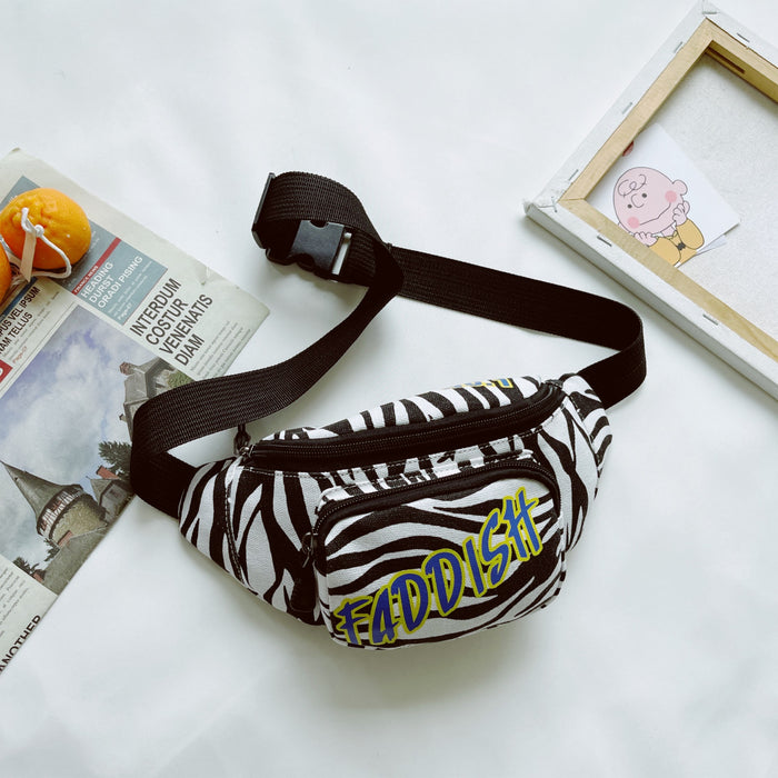 Wholesale children's bag  boy crossbody shoulder bag fashionable letter little girl waist bag chest