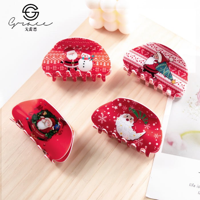 Wholesale Christmas grab clip hair clip back head headdress hairpin