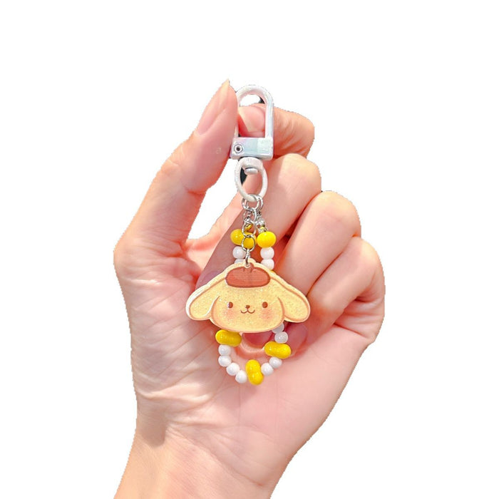 Wholesale Handmade Beaded Cute Mobile Phone Chain  Accessories  Bracelet Keychain Pendant