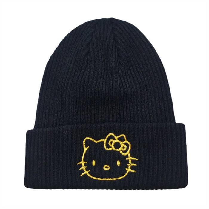 Wholesale Cartoon Embroidery Acrylic Warm Knitted Wool Hat JDC-FH-BoD014