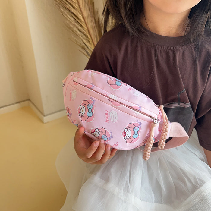 Wholesale Children's Waist Bag Shoulder Bag Small Fresh Cartoon Children's Chest Bag Large Capacity Macaron Casual Bag